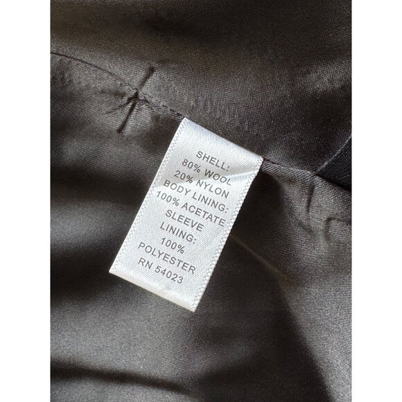 Banana Republic Gray Wool Blend  Coat XS Toggle Closure Pockets High Collar Warm - Picture 7 of 9